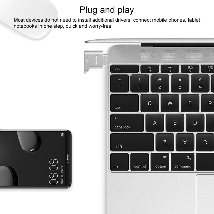 Lenovo D201 USB-C / Type-C To TF Card Reader - Card Reader by Lenovo | Online Shopping South Africa | PMC Jewellery | Buy Now Pay Later Mobicred