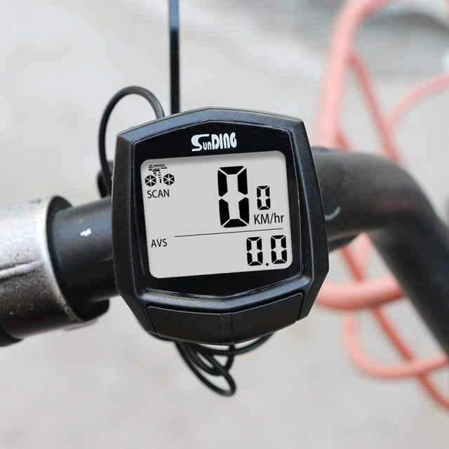 SUNDING SD-581A Bike Wired Computer Speedometer Odometer Cycling Bicycle Water-resistant Measurable Temperature Stopwatch