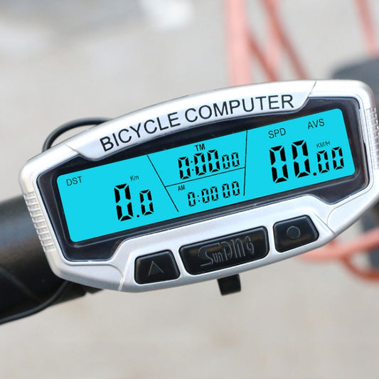 SUNDING SD-558A Bicycle Computer Wired Stopwatch Bicycle Speedometer Digital Odometer Rainproof LCD Backlight Stopwatch - free shipping - PMC Jewellery - Order now!