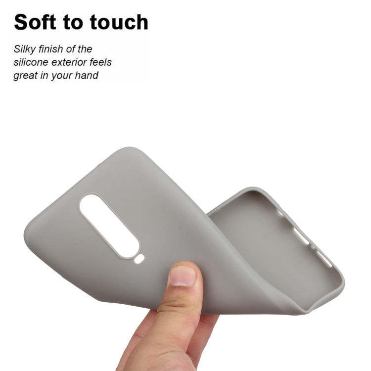 For Xiaomi Redmi K30 Solid Color Frosted TPU  Phone Case(Gray) - Xiaomi Cases by PMC TechLife | Online Shopping South Africa | PMC TechLife | Buy Now Pay Later Mobicred