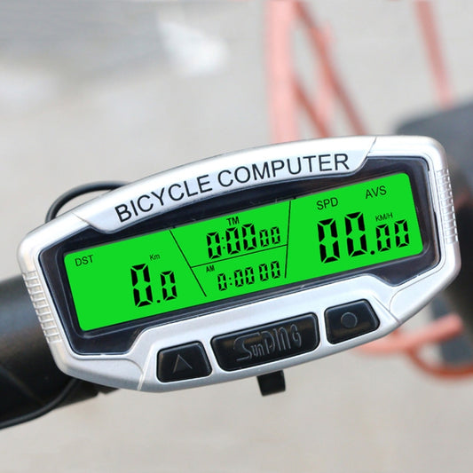 SUNDING SD-558C Bicycle Computer Wireless Digital LCD Backlight Road Speedometer Stopwatch Speedometer - Speedometers by SUNDING | Online Shopping South Africa | PMC Jewellery | Buy Now Pay Later Mobicred
