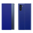 For Galaxy Note 10 Plus Plain Texture Cloth Attraction Flip Holder Leather Phone Case(Blue) - free shipping - PMC TechLife - Order now!