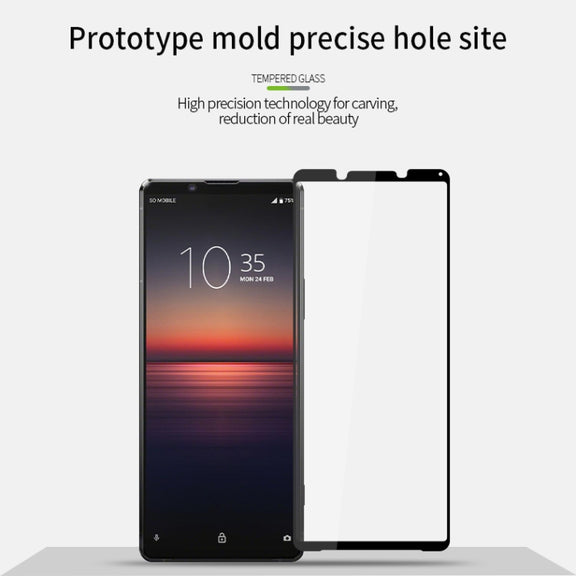 For Sony Xperia 1 II PINWUYO 9H 2.5D Full Screen Tempered Glass Film(Black)