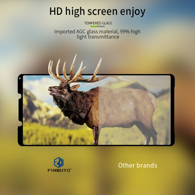 For Sony Xperia 1 II PINWUYO 9H 2.5D Full Screen Tempered Glass Film(Black)