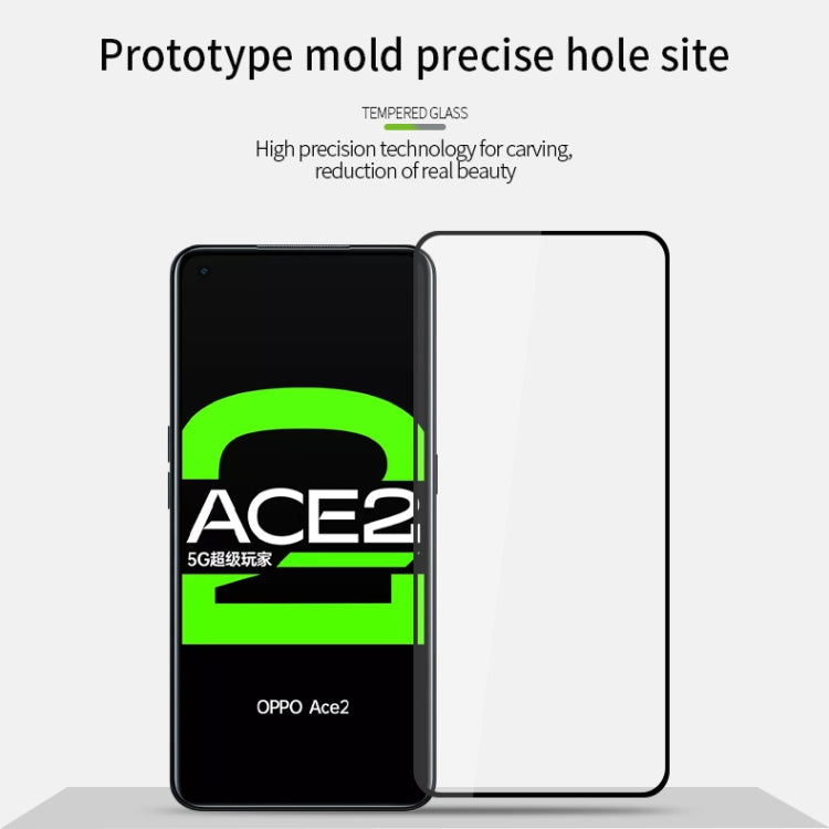 For OPPO Ace2 PINWUYO 9H 2.5D Full Screen Tempered Glass Film(Black)