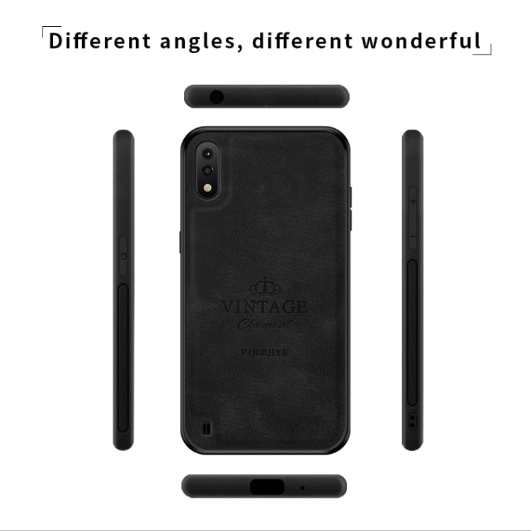 For Galaxy A01 PINWUYO Zun Series PC + TPU + Skin Waterproof And Anti-fall All-inclusive Protective Shell(Black) - free shipping - PMC TechLife - Order now!