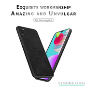 For Galaxy A41 PINWUYO Zun Series PC + TPU + Skin Water-resistant And Anti-fall All-inclusive Protective Shell(Black)