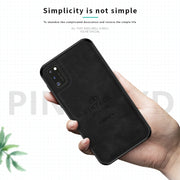 For Galaxy A41 PINWUYO Zun Series PC + TPU + Skin Water-resistant And Anti-fall All-inclusive Protective Shell(Black)
