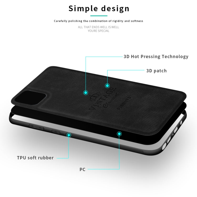 For Galaxy A81 / Note10 Lite PINWUYO Zun Series PC + TPU + Skin Water-resistant And Anti-fall All-inclusive Protective Shell(Gray)
