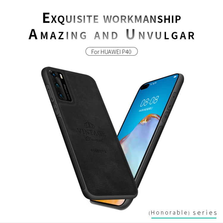 For Huawei P40 PINWUYO Zun Series PC + TPU + Skin Waterproof And Anti-fall All-inclusive Protective Shell(Brown) - free shipping - PMC TechLife - Order now!