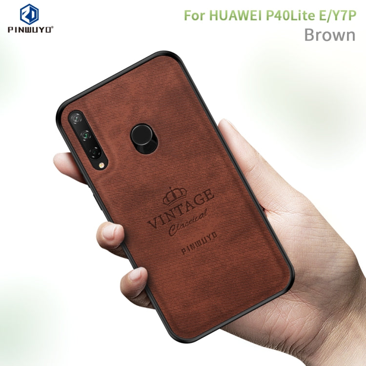 For Huawei Y7P/P40Lite E/Honor9C PINWUYO Zun Series PC + TPU + Skin Waterproof And Anti-fall All-inclusive Protective Shell(Brown) - Huawei Cases by PINWUYO | Online Shopping South Africa | PMC TechLife | Buy Now Pay Later Mobicred