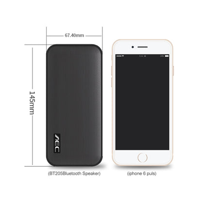 AEC BT-205 Portable Wireless Bluetooth Speaker Stereo Music Loudspeaker Built-in Microphone, Support TF Card(Black) - free shipping - PMC Jewellery - Order now!