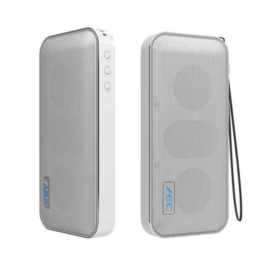 AEC BT-205 Portable Wireless Bluetooth Speaker Stereo Music Loudspeaker Built-in Microphone, Support TF Card(White) - free shipping - PMC Jewellery - Order now!