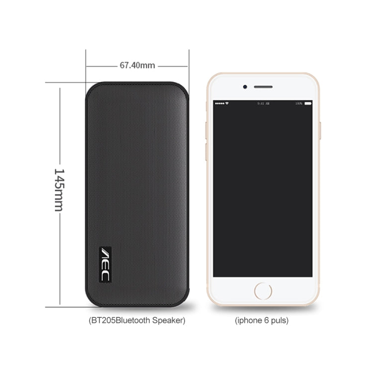AEC BT-205 Portable Wireless Bluetooth Speaker Stereo Music Loudspeaker Built-in Microphone, Support TF Card(White) - free shipping - PMC Jewellery - Order now!