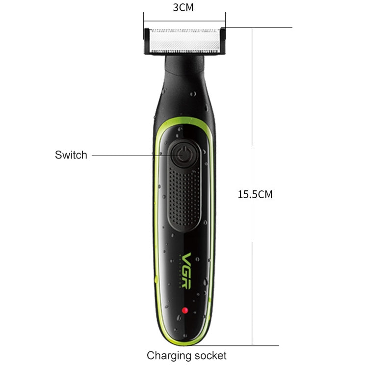 VGR V-017 10W USB Men Minimalist Small T Shaver - free shipping - PMC TechLife - Order now!