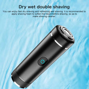 S1080 Mini Metal Turbo Electric Shaver Razor (Black)