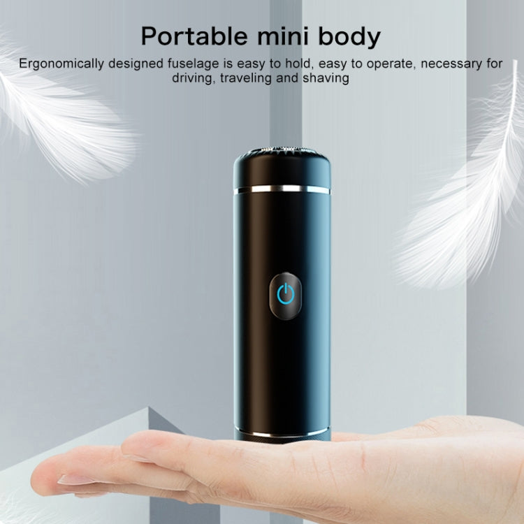 S1080 Mini Metal Turbo Electric Shaver Razor (Black)