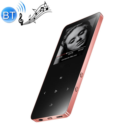 X2 1.8 inch Touch Screen Metal Bluetooth MP3 MP4 Hifi Sound Music Player 8GB(Rose Gold) - free shipping - PMC Jewellery - Order now!