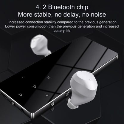 X2 16GB 1.8 inch Touch Screen Metal Bluetooth MP3 MP4 Hifi Sound Music Player (Black) - free shipping - PMC Jewellery - Order now!