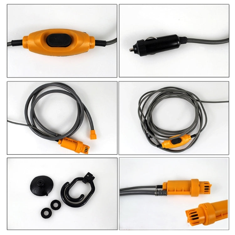 12V Portable Electric Car Plug Outdoor Camper Caravan Van Camping Travel Shower - Car Washer & Accessories by PMC TechLife | Online Shopping South Africa | PMC TechLife