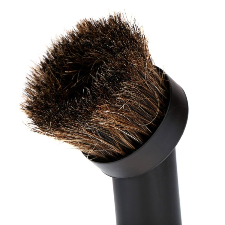 5 PCS 32mm Vacuum cleaner brush head Home Use Mixed Horse Hair Oval Cleaning Brush Head Vacuum Cleaner Accessories Tool(Black)