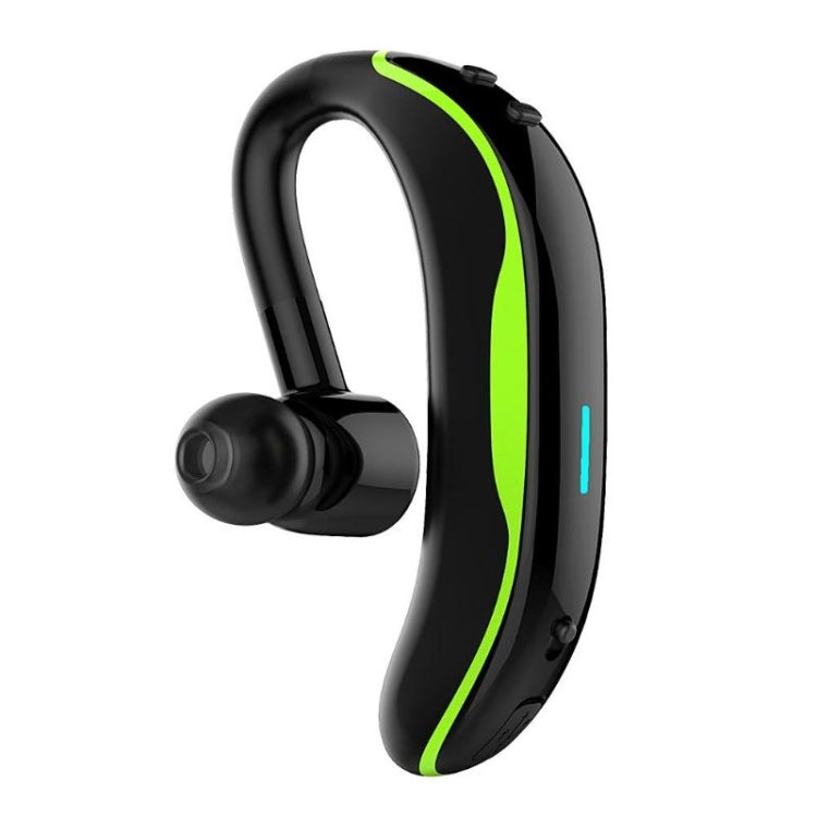Car Handfree Wireless Ear-hook Bluetooth Earphone with Microphone(Black Green) - Bluetooth Earphone by PMC TechLife | Online Shopping South Africa | PMC TechLife