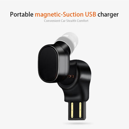 LESIRI X12 Bluetooth Headset Mini Wireless Earphone Portable USB Magnetic Charging Headset Sport Earbud Headset for iPhone(Black) - Bluetooth Earphone by LESIRI | Online Shopping South Africa | PMC Jewellery | Buy Now Pay Later Mobicred