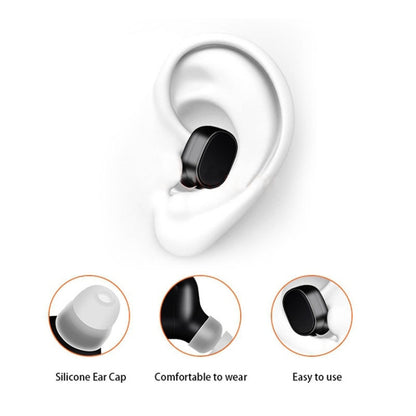 LESIRI X12 Bluetooth Headset Mini Wireless Earphone Portable USB Magnetic Charging Headset Sport Earbud Headset for iPhone(Black) - Bluetooth Earphone by LESIRI | Online Shopping South Africa | PMC Jewellery | Buy Now Pay Later Mobicred