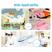 Hand-held Mini Safe Stapleless Staple Max 7 Sheets Paper Binding Machine(White)