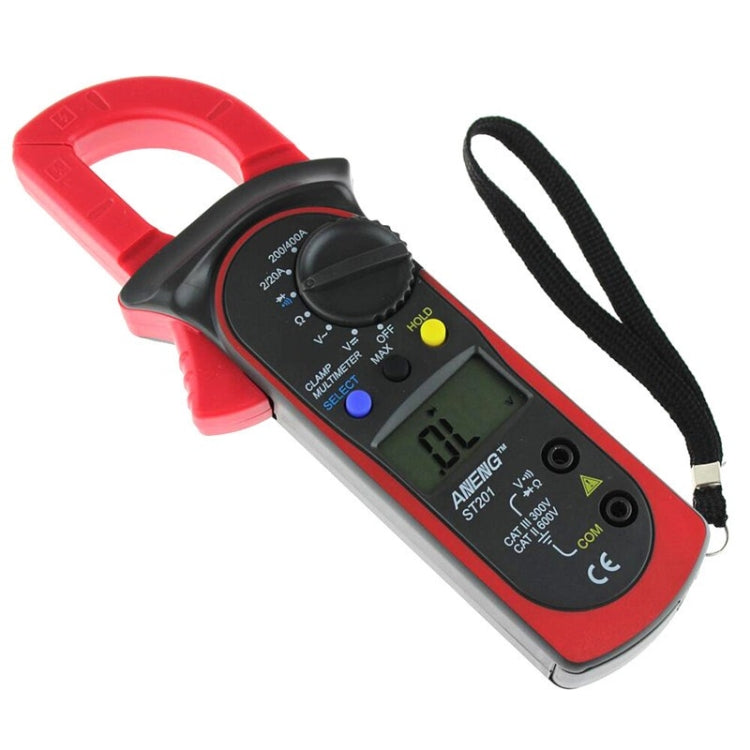 ANENG ST201 AC And DC Digital Clamp Multimeter Voltage And Current Measuring Instrument Tester(Red) - free shipping - PMC TechLife - Order now!