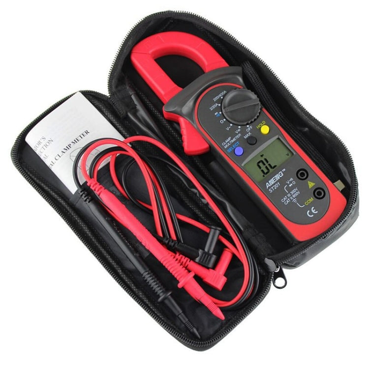 ANENG ST201 AC And DC Digital Clamp Multimeter Voltage And Current Measuring Instrument Tester(Red) - free shipping - PMC TechLife - Order now!