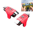 2 Pairs F01 Electroplating Mechanical Shaft Bidirectional Button Auxiliary Shooting Game Handle for Mobile Phones within The Thickness of 6.1-12.0mm(Red) - Handle Shooter by PMC TechLife | Online Shopping South Africa | PMC TechLife