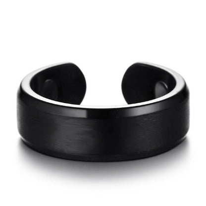Acupressure Anti Snore Ring Treatment Reflexology Anti Snoring Apnea Sleeping Device(Black) - free shipping - PMC Jewellery - Order now!