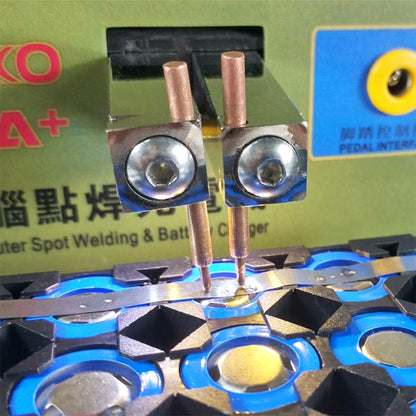 SUKKO LED Pulse Battery Spot Welder + Spot Welding Machine Micro-computer Micro Welding with LED Light+Battery Clamp, 220V EU Plug - free shipping - PMC Jewellery - Order now!