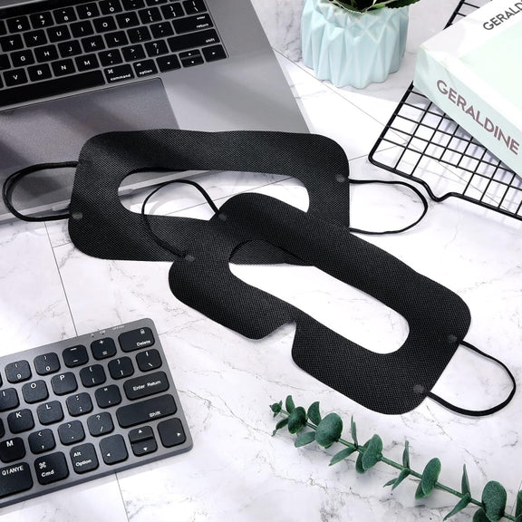 100 PCS Black Protective Hygiene VR Eye Mask Sanitary Disposable Eye mask pads for 3D VR Glass