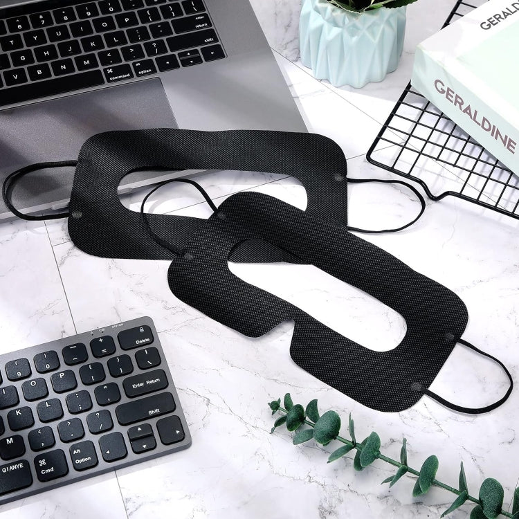 100 PCS Black Protective Hygiene VR Eye Mask Sanitary Disposable Eye mask pads for 3D VR Glass