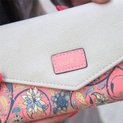 Fashion Ladies Leather Clutch Bag Purse Long Cartoon Wallet Coin Purse(Light Blue)