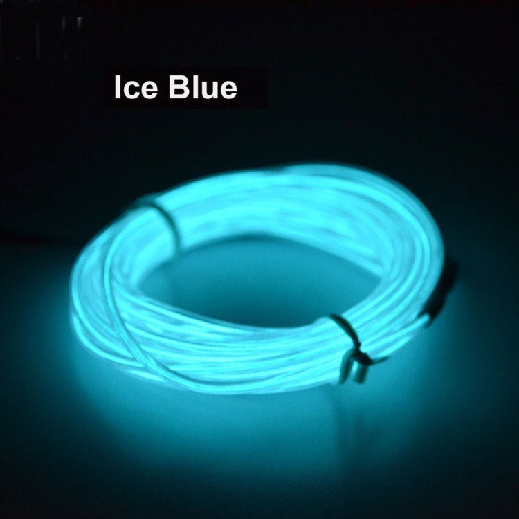 Flexible LED Light EL Wire String Strip Rope Glow Decor Neon Lamp USB Controlle 3M Energy Saving Mask Glasses Glow Line F277(Blue Light) - Laser Stage Lighting by PMC TechLife | Online Shopping South Africa | PMC TechLife