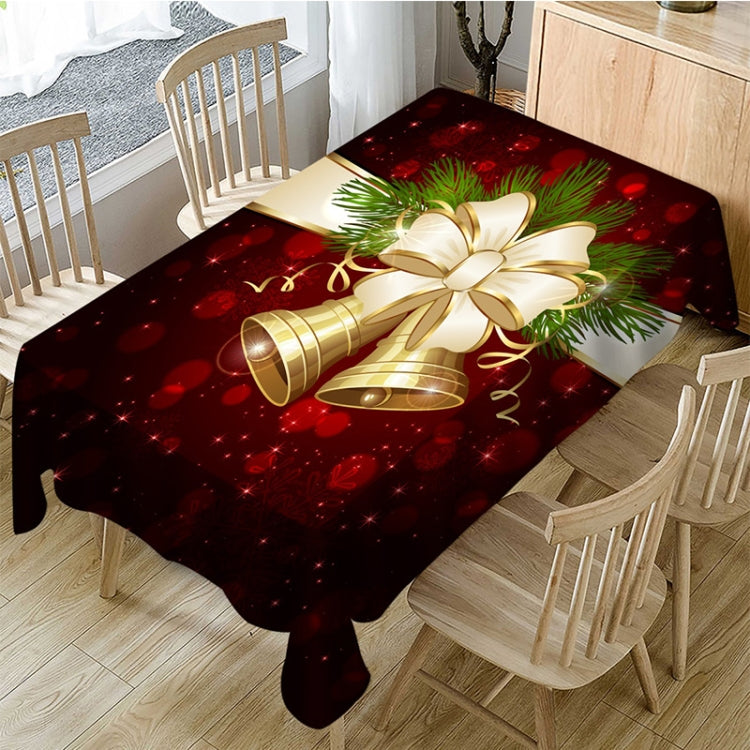 Household Rectangular Tablecloth Christmas Dining Coffee Table Cloth Decoration, Size:140x140cm(Christmas Bell) - Christmas Furniture Decoration by PMC TechLife | Online Shopping South Africa | PMC TechLife | Buy Now Pay Later Mobicred