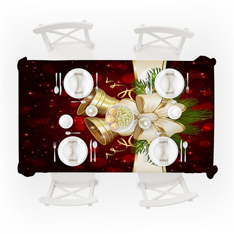 Household Rectangular Tablecloth Christmas Dining Coffee Table Cloth Decoration, Size:140x140cm(Christmas Bell) - Christmas Furniture Decoration by PMC TechLife | Online Shopping South Africa | PMC TechLife | Buy Now Pay Later Mobicred