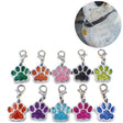 10 PCS Enamel Cat Dog  Bear Paw Prints Key Chain Jewelry Making(Color Mixing) - Pendants by PMC TechLife | Online Shopping South Africa | PMC TechLife | Buy Now Pay Later Mobicred