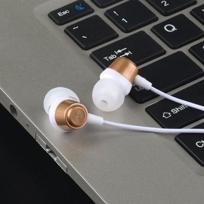 VPB S3 Sport Earphone Wired Super Bass 3.5mm Crack Earphone Earbud with Microphone Hands Free for Samsung MP3(Gold) - In Ear Wired Earphone by VPB | Online Shopping South Africa | PMC TechLife