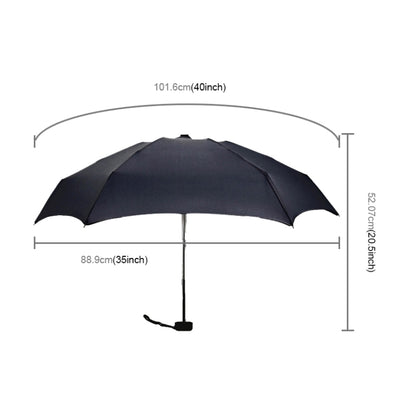 Mini Capsule Pocket Umbrella Windproof Foldable Travel Compact Umbrella(Black) - Umbrellas by PMC Jewellery | Online Shopping South Africa | PMC Jewellery | Buy Now Pay Later Mobicred