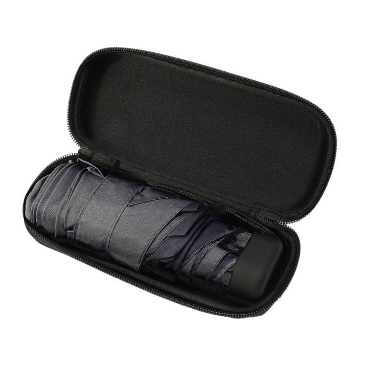 Mini Capsule Pocket Umbrella Windproof Foldable Travel Compact Umbrella(Black) - Umbrellas by PMC Jewellery | Online Shopping South Africa | PMC Jewellery | Buy Now Pay Later Mobicred