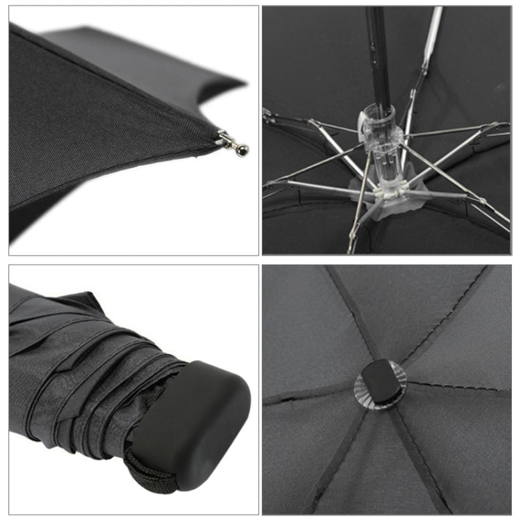 Mini Capsule Pocket Umbrella Windproof Foldable Travel Compact Umbrella(Black) - Umbrellas by PMC Jewellery | Online Shopping South Africa | PMC Jewellery | Buy Now Pay Later Mobicred