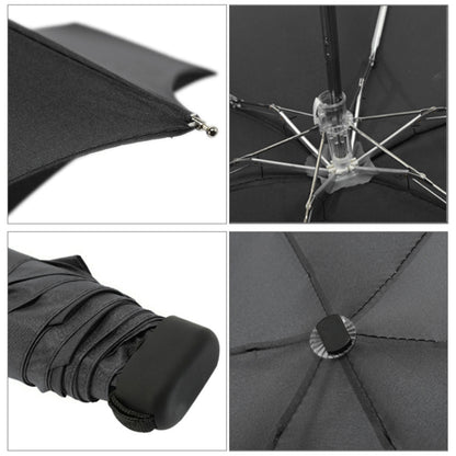 Mini Capsule Pocket Umbrella Windproof Foldable Travel Compact Umbrella(Black) - Umbrellas by PMC Jewellery | Online Shopping South Africa | PMC Jewellery | Buy Now Pay Later Mobicred
