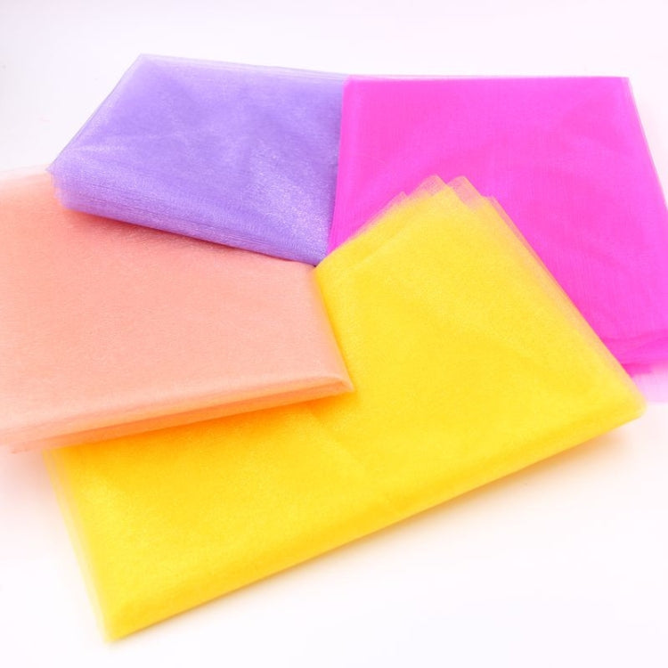 3pcs Tulle Roll Crystal Fabric Organza Tulle Roll Spool Decoration for Wedding Birthday Party, Size:2.5mx48cm(Light Pink)