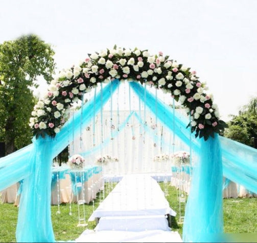 3pcs Tulle Roll Crystal Fabric Organza Tulle Roll Spool Decoration for Wedding Birthday Party, Size:2.5mx48cm(Light Pink)