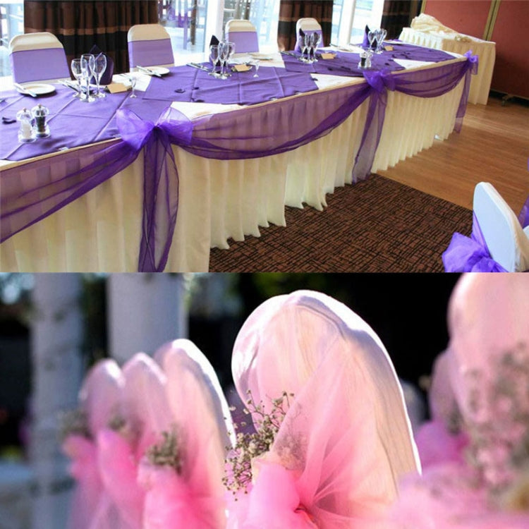 3pcs Tulle Roll Crystal Fabric Organza Tulle Roll Spool Decoration for Wedding Birthday Party, Size:2.5mx48cm(Light Pink)