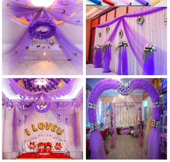 3pcs Tulle Roll Crystal Fabric Organza Tulle Roll Spool Decoration for Wedding Birthday Party, Size:2.5mx48cm(Light Pink)
